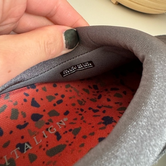 NEW Revitalign Orthotic Quilted Nylon Mules - Tasman, Size 7-7.5 - Picture 4 of 6